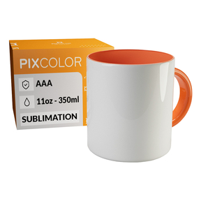 PixColor Orange Sublimation Tasse - Premium Qualität AAA