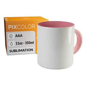 PixColor Rosa Sublimation Tasse - Premium Qualität AAA