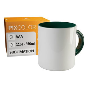 PixColor Grün Sublimation Tasse - Premium Qualität AAA