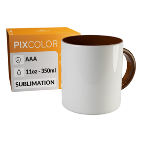 PixColor Braun Sublimation Tasse - Premium Qualität AAA 