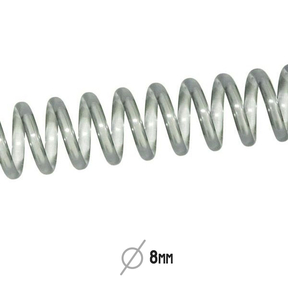 Transparente Kunststoffspirale 5:1 (8 mm)